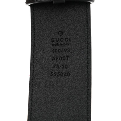 Gucci Calfskin Double G 40mm Belt 75 30 Black 3 of 5