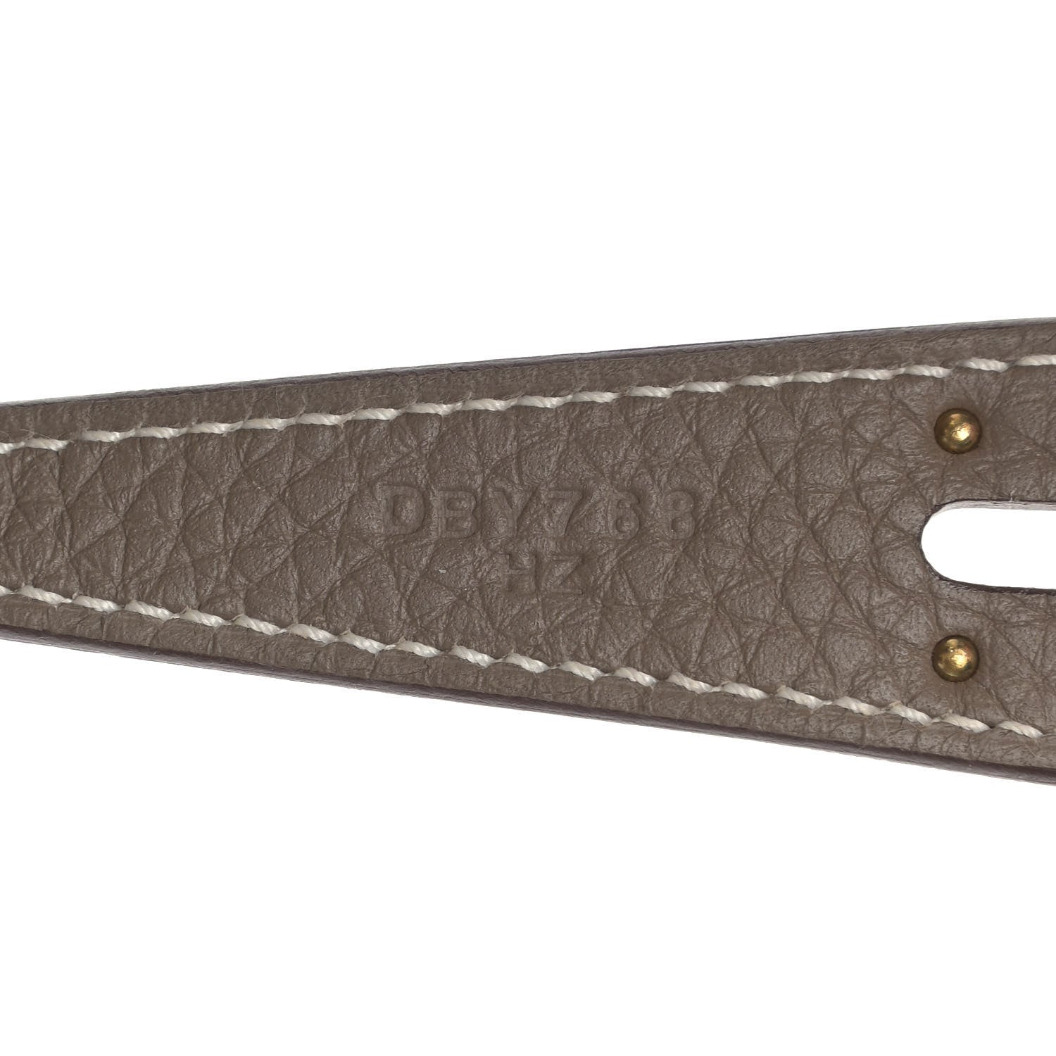 Hermes Taurillon Clemence Lindy 26 Etoupe 7 of 9