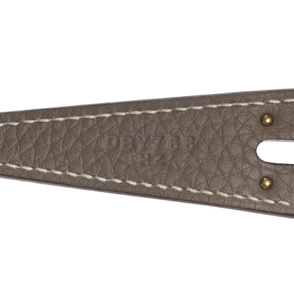 Hermes Taurillon Clemence Lindy 26 Etoupe 7 of 9