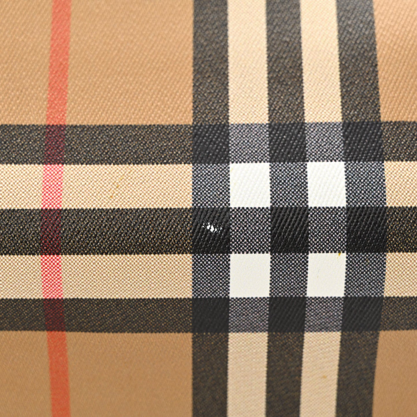 Vintage Check Henley Wallet On Chain Crimson