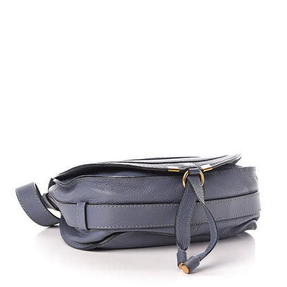 Chloe Calfskin Medium Marcie Round Crossbody Bag Street Blue 4 of 11
