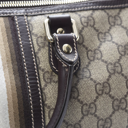 Gucci GG Plus Monogram Web Medium Joy Boston Dark Brown 12 of 13