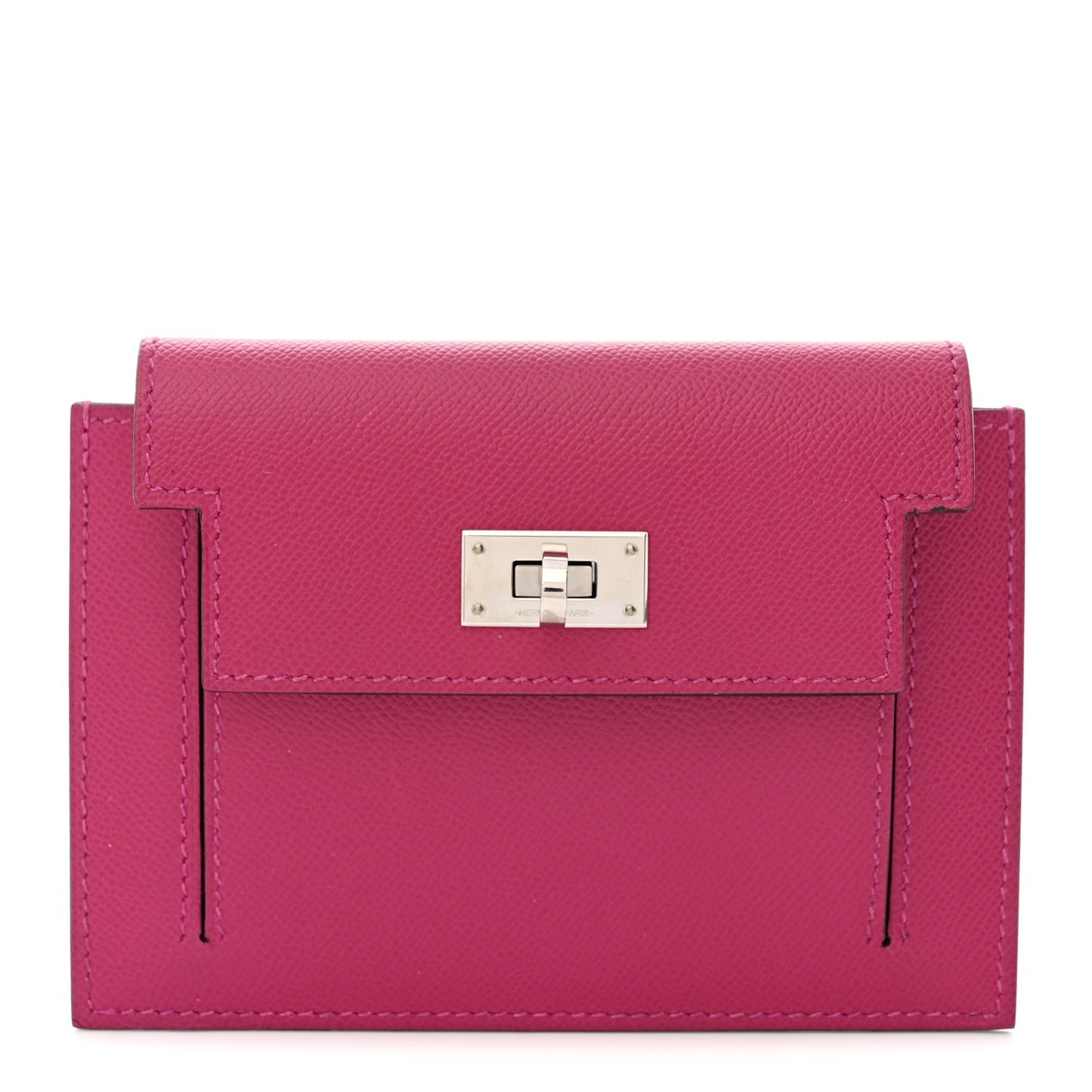 Epsom Kelly Pocket Compact Wallet Rose Mexico