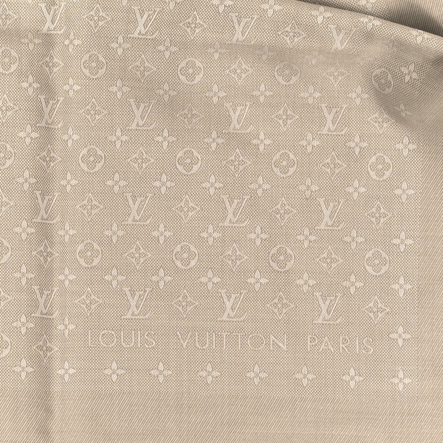 Silk Wool Monogram Shawl Verone
