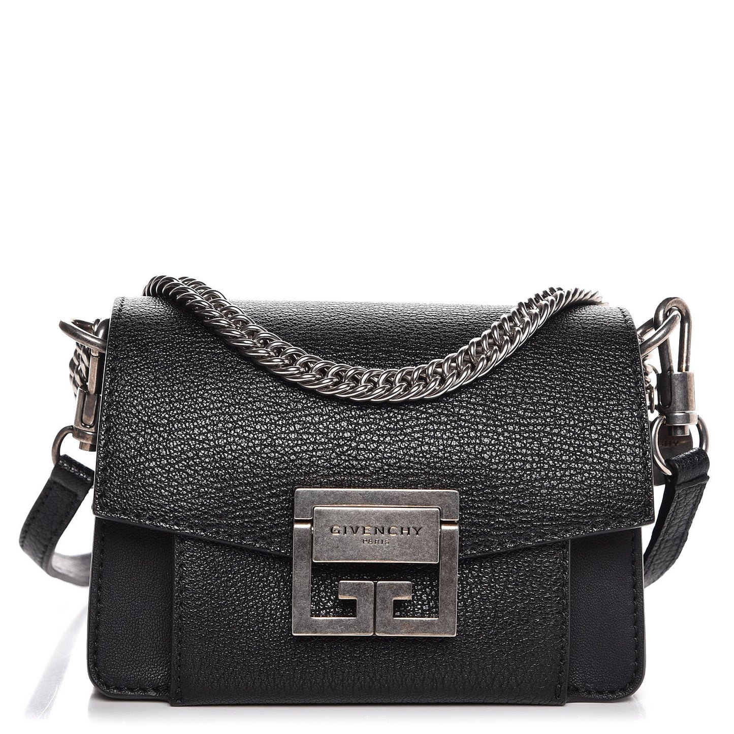 Goatskin Mini GV3 Shoulder Bag Black