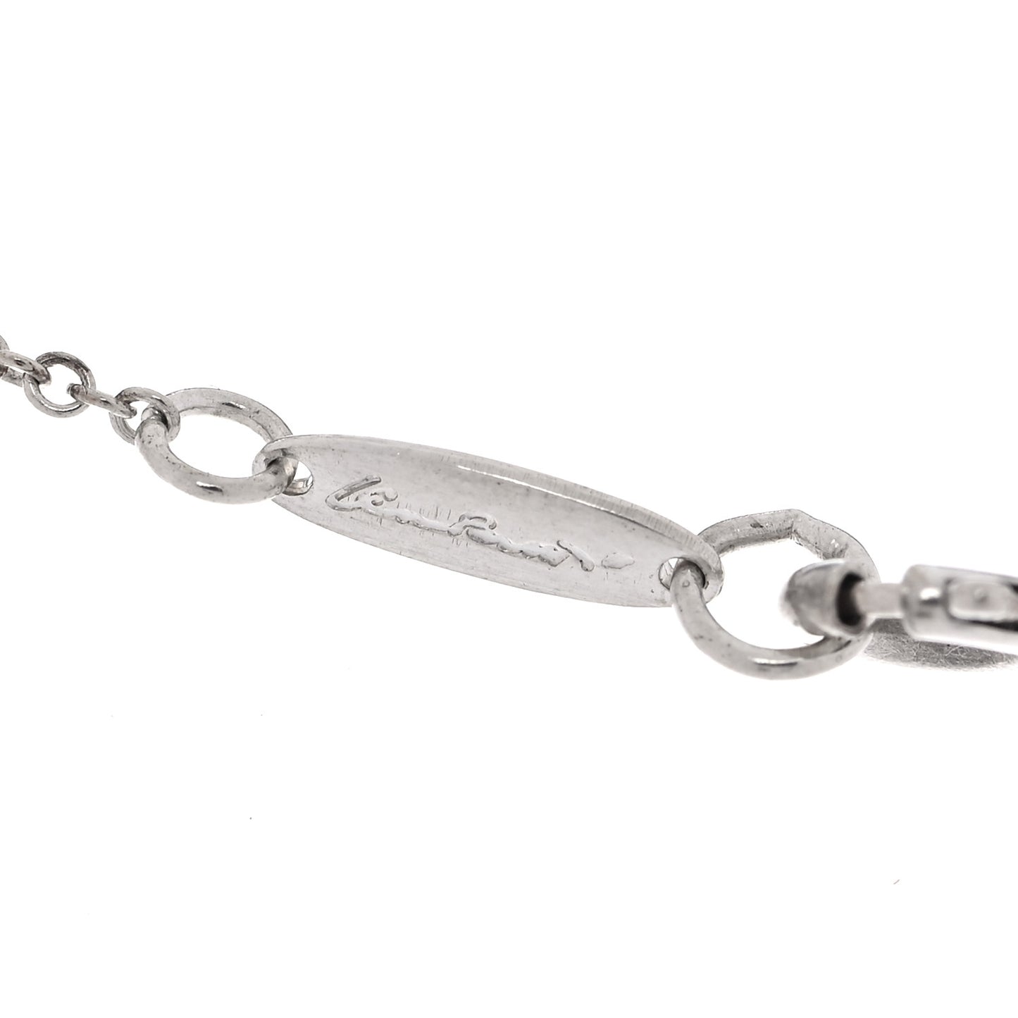 Sterling Silver 12mm Elsa Peretti Tear Drop Pendant Necklace