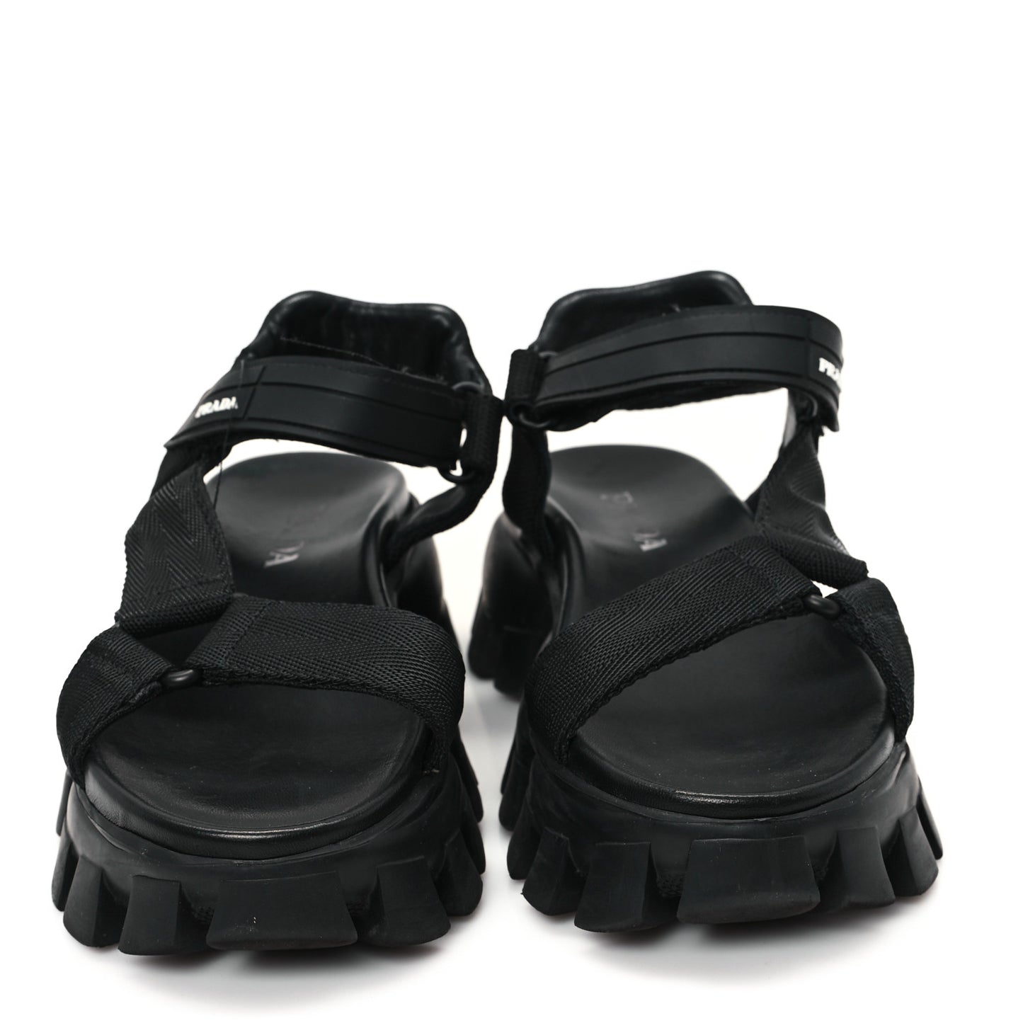 Rubber Nylon Velcro Womens Cloudbust Thunder 50mm Sandals 37 Black