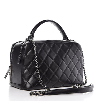 Chanel Lambskin Quilted Medium Trendy CC Bowling Bag Black 3 of 10