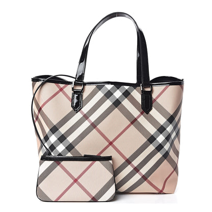 Burberry Nova Check Large Nickie Tote Black 1 of 12