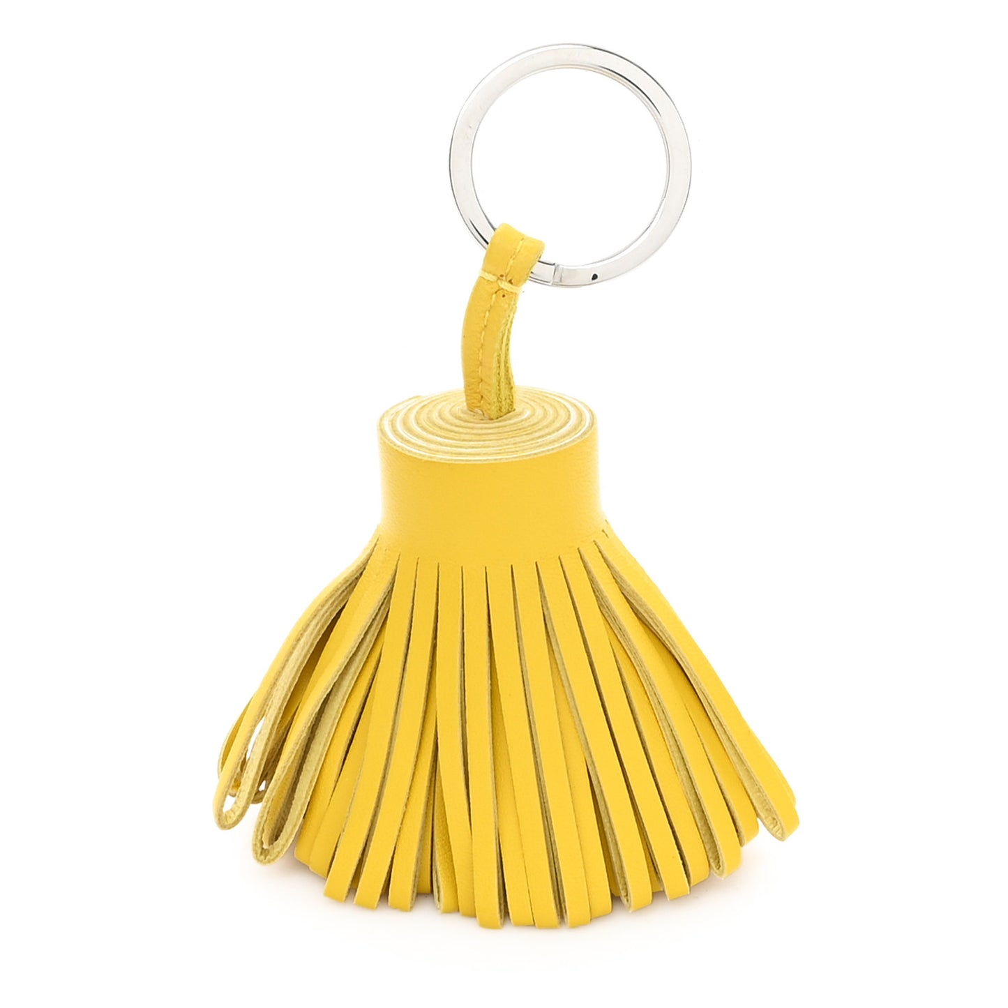 Lambskin Carmen Tassel Key Holder Jaune De Naples
