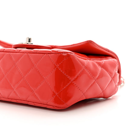 Chanel Patent Calfskin Quilted Mini Rectangular Flap Red 10 of 10