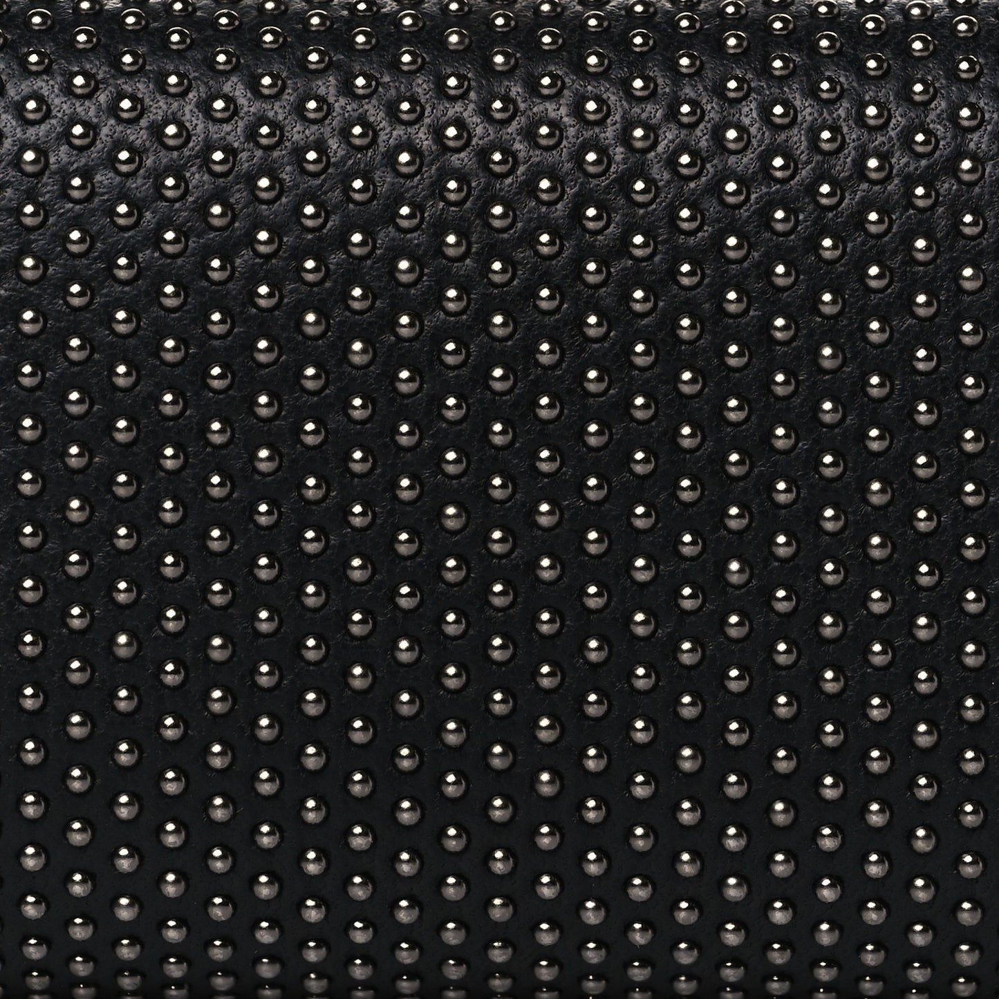 Nappa Studded Knucklebox Clutch Black