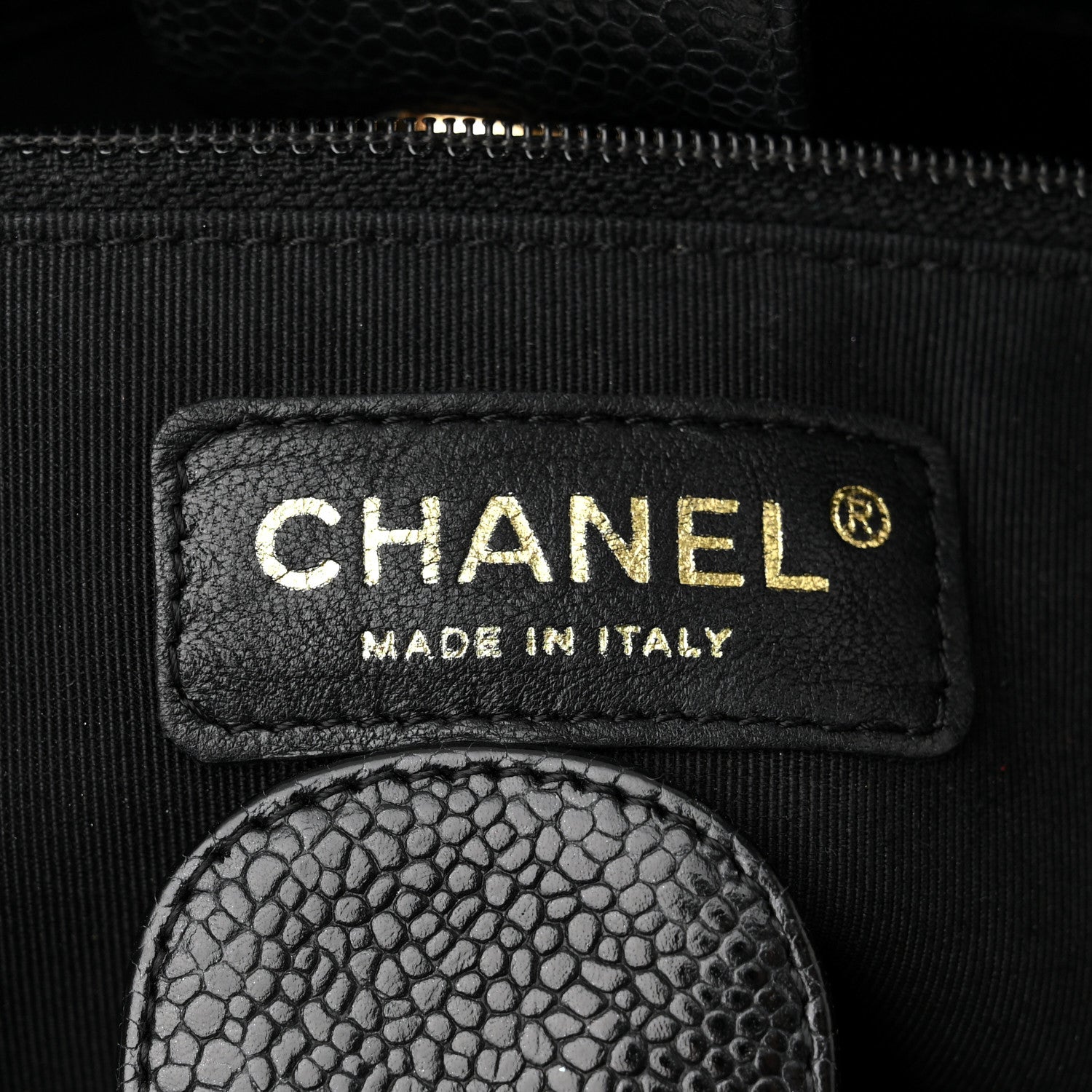 Chanel Caviar Quilted Petit Shopping Tote PST Black 5 of 11