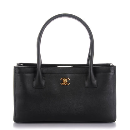 Chanel Calfskin Small Cerf Shopper Tote Black 1 of 8