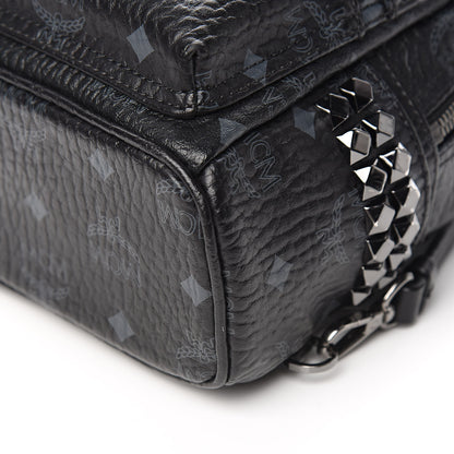 MCM Visetos Side Stud X-Mini Stark Bebe Boo Backpack Black 10 of 11