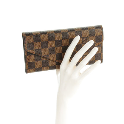 Louis Vuitton Damier Ebene Josephine Wallet Red 2 of 7