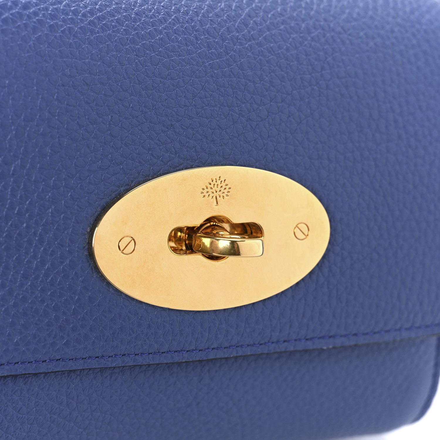 Mulberry Small Classic Grain Calfskin Mini Lily Porcelain Blue 6 of 8