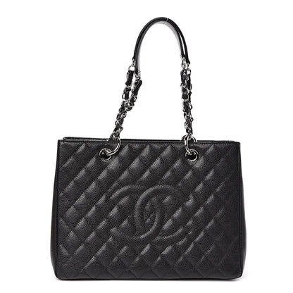 Chanel Caviar Quilted Grand Shopping Tote GST Black 1 of 11