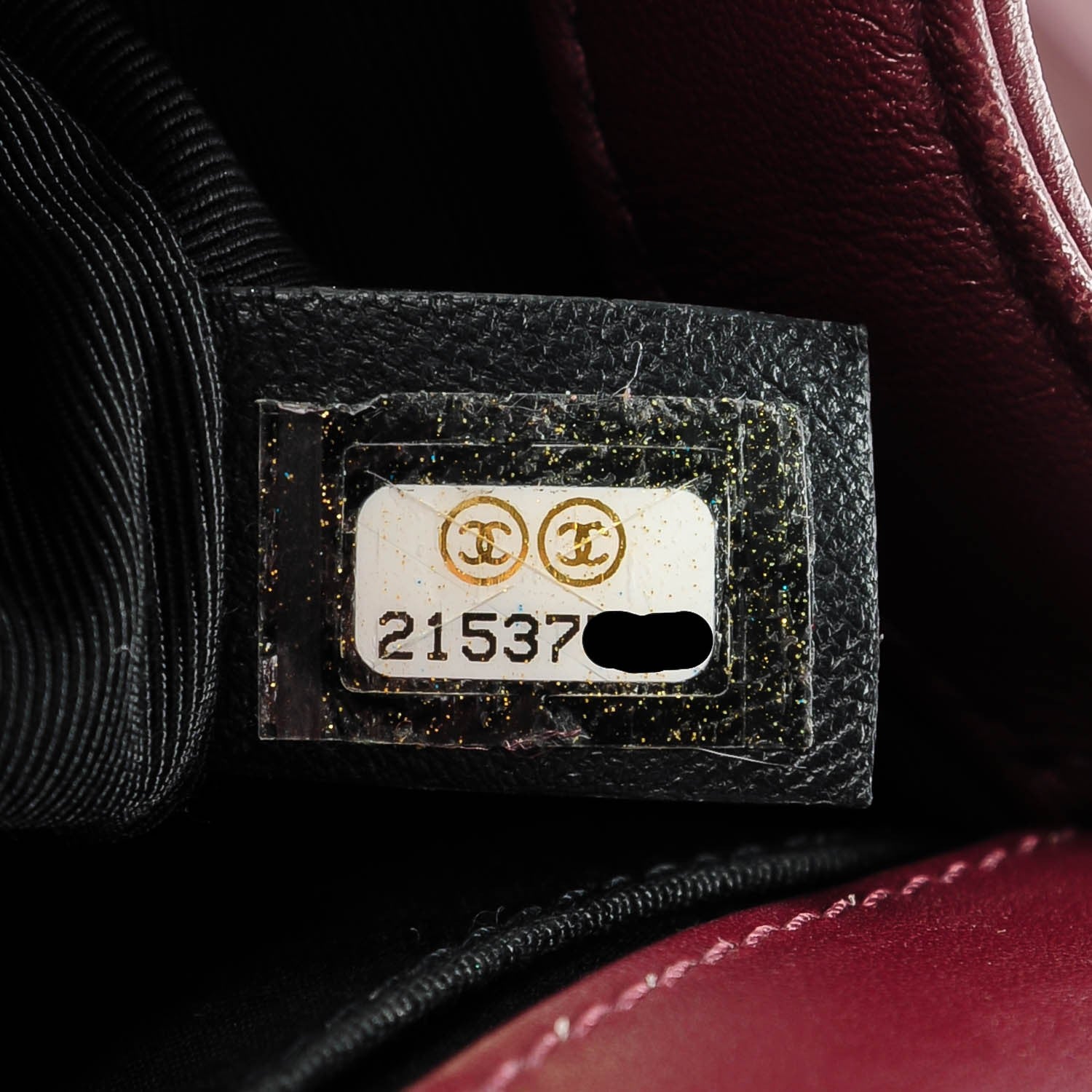 Chanel Calfskin Horizontal Quilted Medium Boy Flap Burgundy 7 of 7