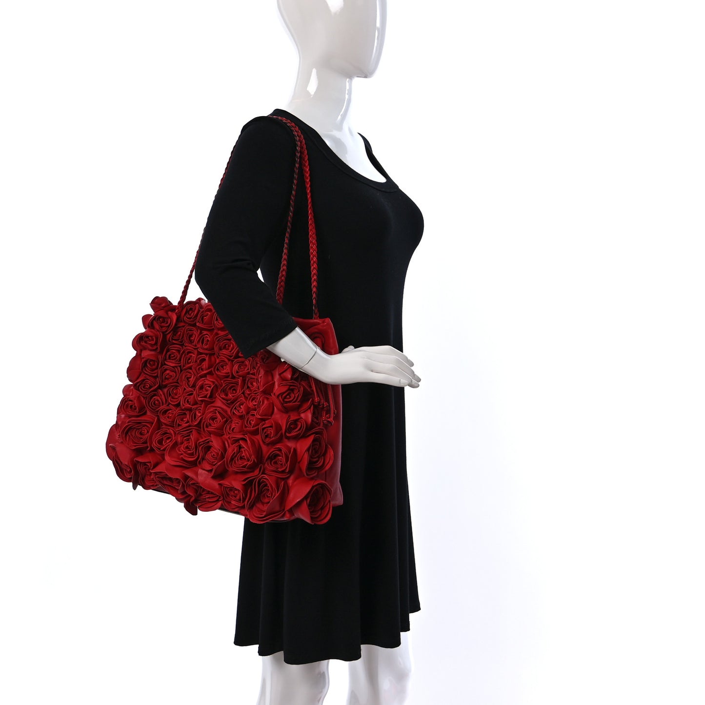 Nappa Atelier Rose Edition Large Tote Red