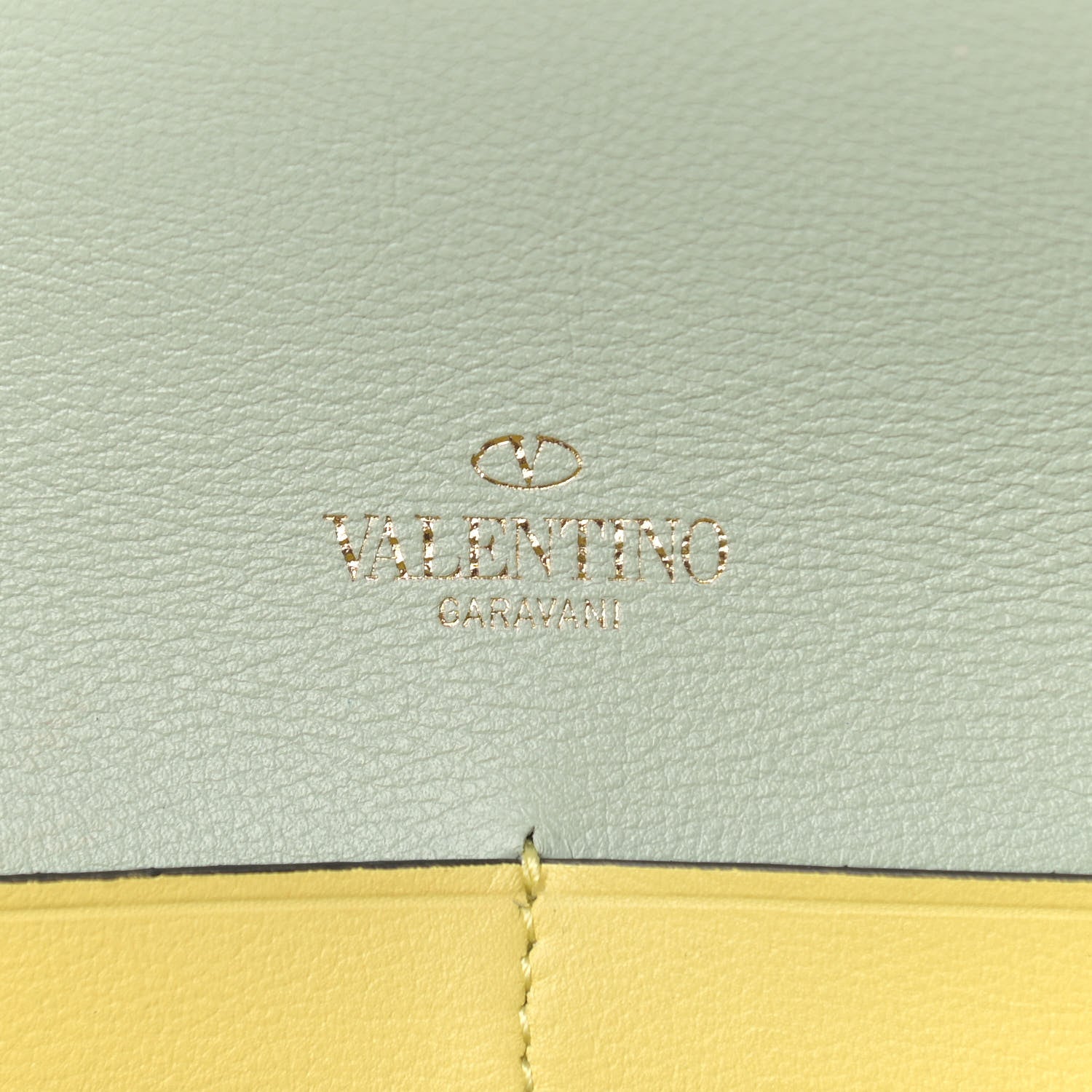Valentino Garavani Vitello Watercolor Chain Crossbody Bag Rose Green Yellow Sky 6 of 10