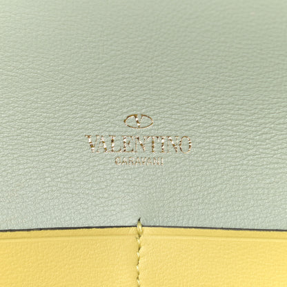 Valentino Garavani Vitello Watercolor Chain Crossbody Bag Rose Green Yellow Sky 6 of 10