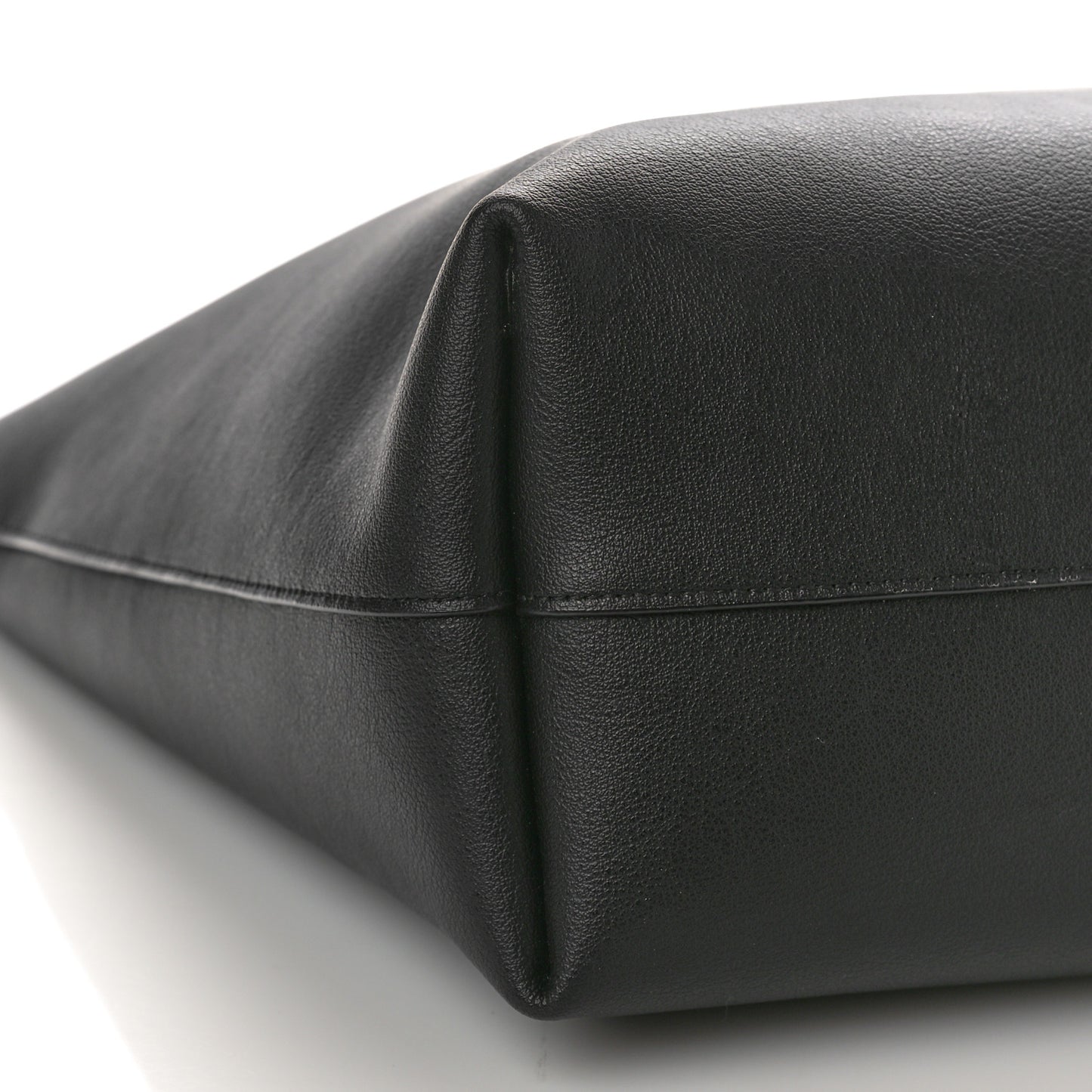 Calfskin Large Shopping Tote Black