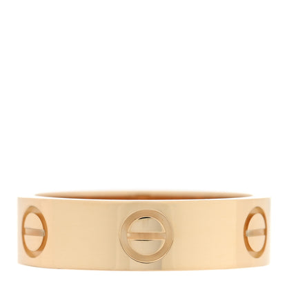 Cartier 18K Yellow Gold 5.5mm LOVE Ring 55 7.25 1 of 5