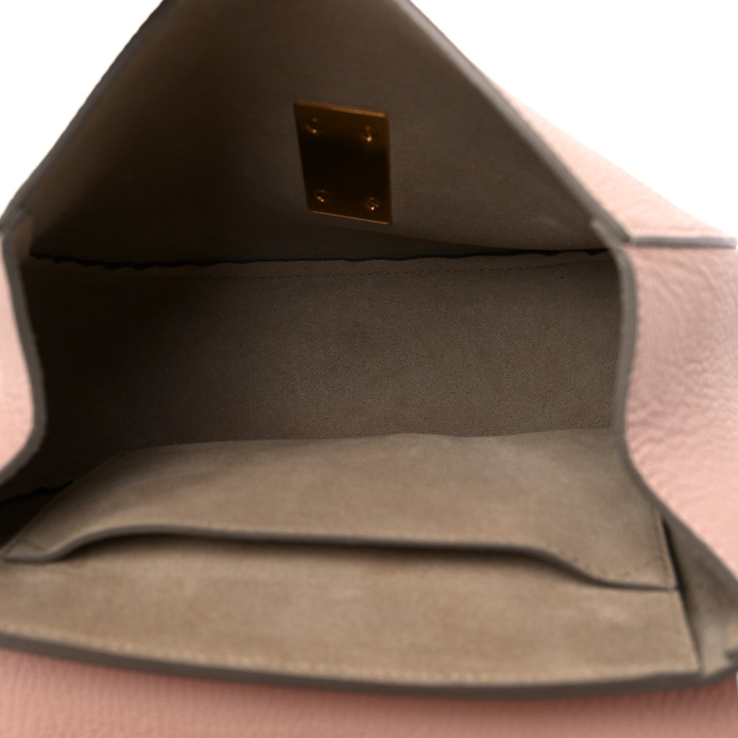 Chloe Grained Lambskin Mini Drew Shoulder Bag Cement Pink 5 of 8
