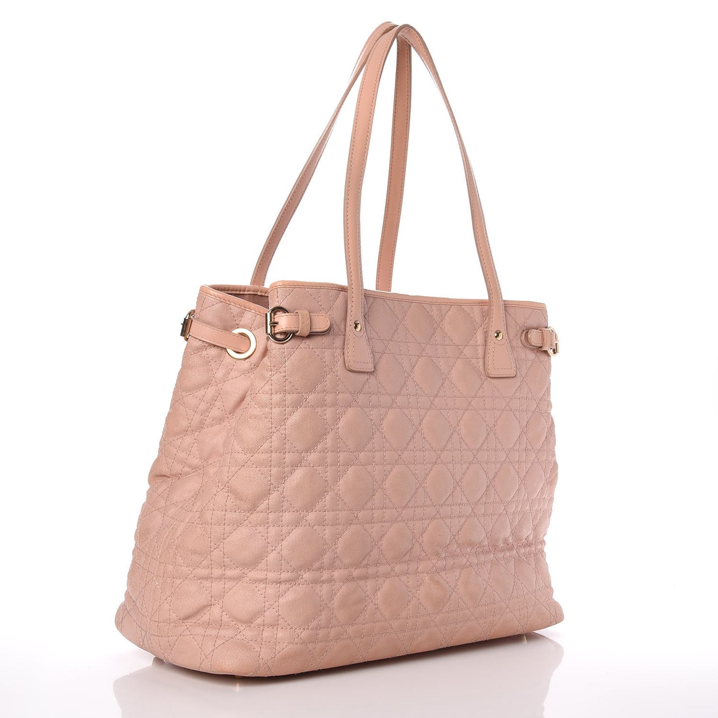 Coated Canvas Cannage Medium Panarea Tote Rosato