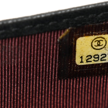 Chanel Lambskin Quilted Flap Card Holder Wallet Black 8 of 11