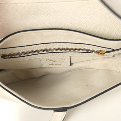 Christian Dior Grained Calfskin Saddle Bag White 4 of 11