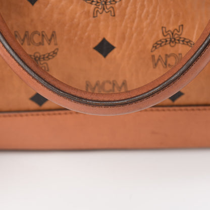 MCM Visetos Heritage Bowler Bag Cognac 22 of 27