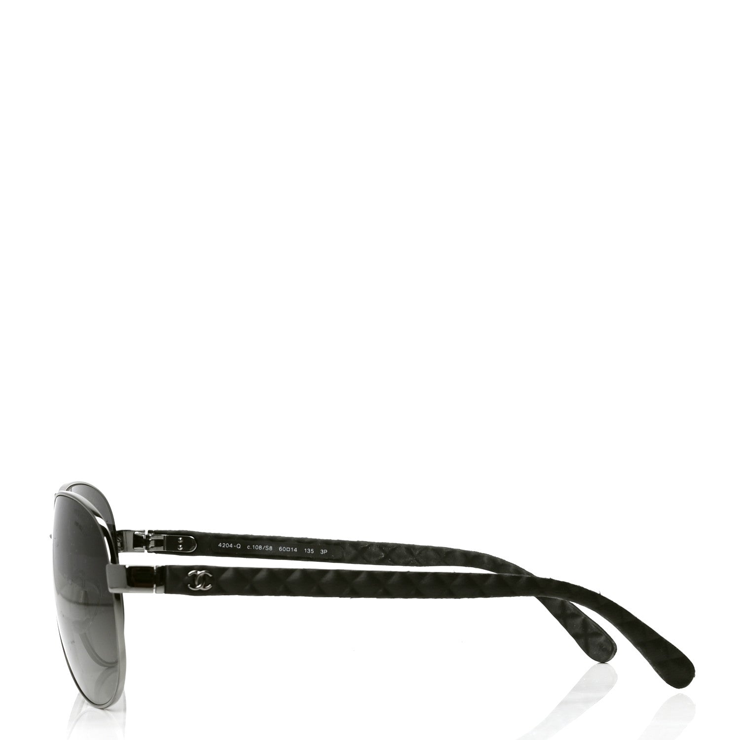 Chanel Aviator Polarized Sunglasses 4204-Q Black 3 of 4
