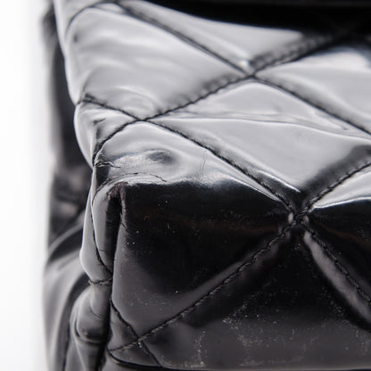 Chanel Vinyl Quilted In the Business Flap Bag Black 10 of 11