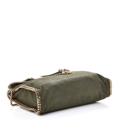 Stella McCartney Shaggy Deer Small Falabella Fold Over Tote Olive 4 of 7