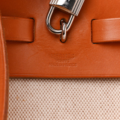 Hermes Toile Vache Calfskin Herbag 39 MM Natural 8 of 16