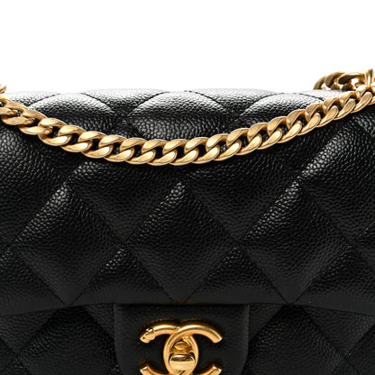 Chanel Caviar Quilted Mini Sweetheart Rectangular Flap Black 8 of 11