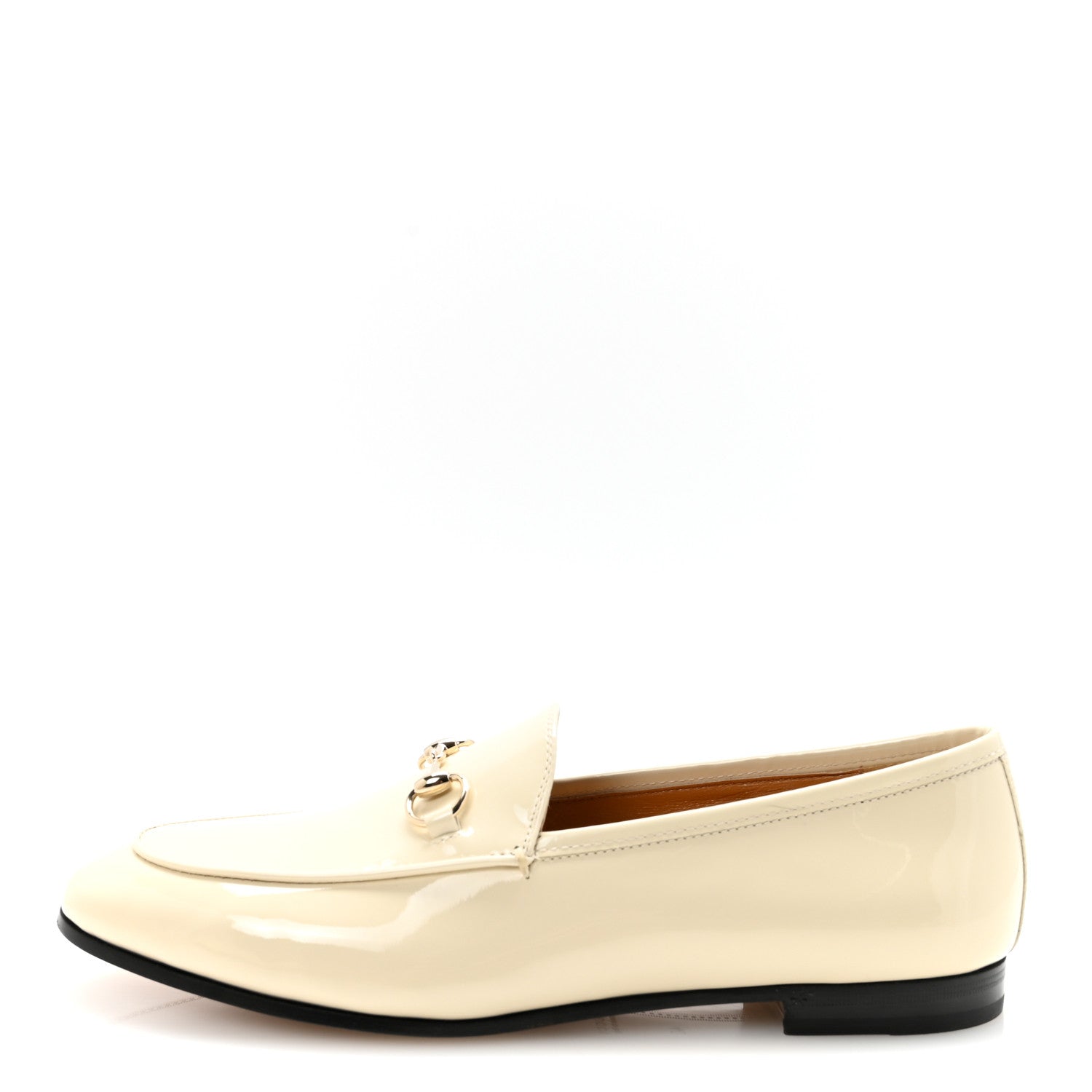Gucci Patent Womens Jordaan Loafers 40 Mystic White 1 of 10