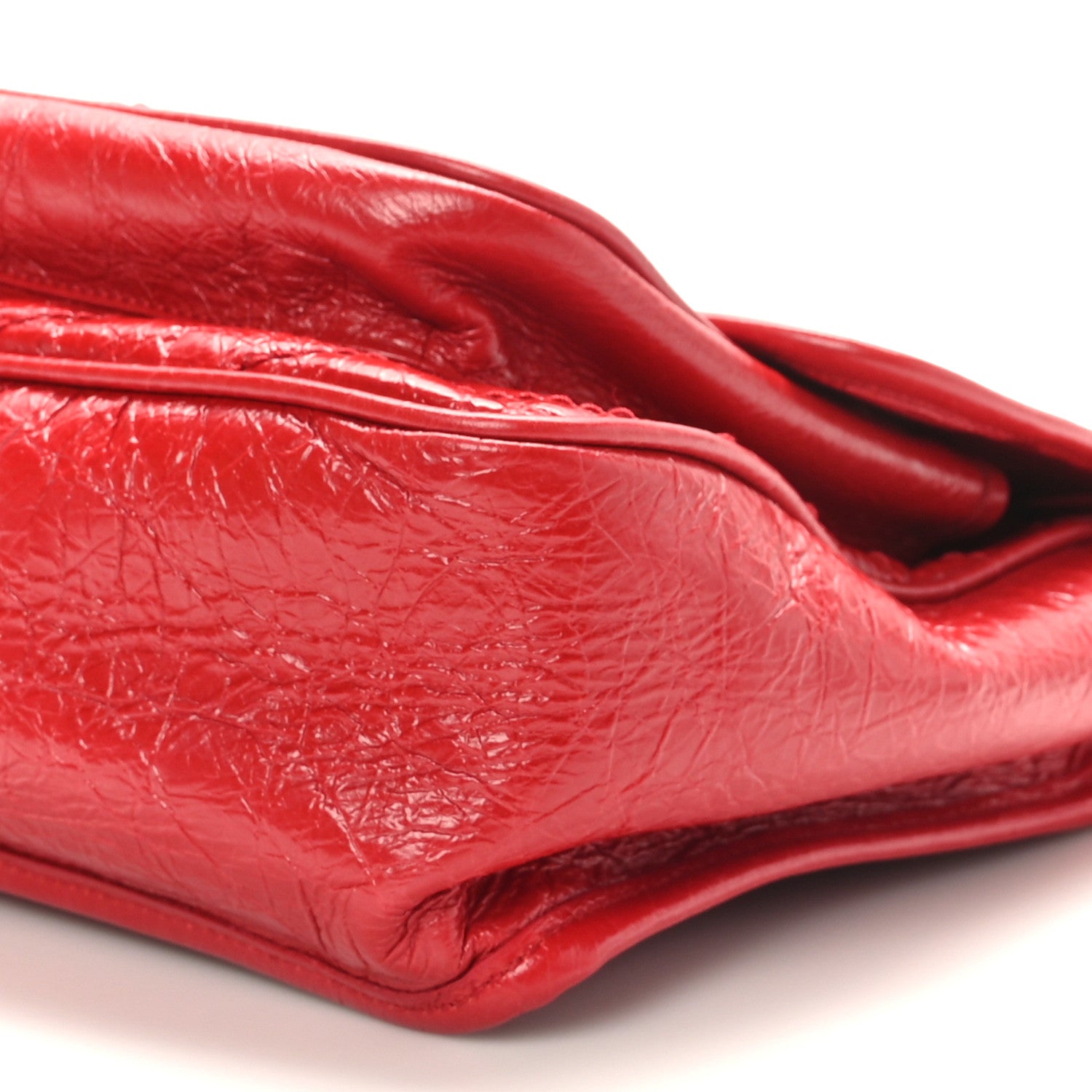 Saint Laurent Crinkled Calfskin Matelasse Monogram Medium Niki Chain Satchel Rouge Eros 9 of 10