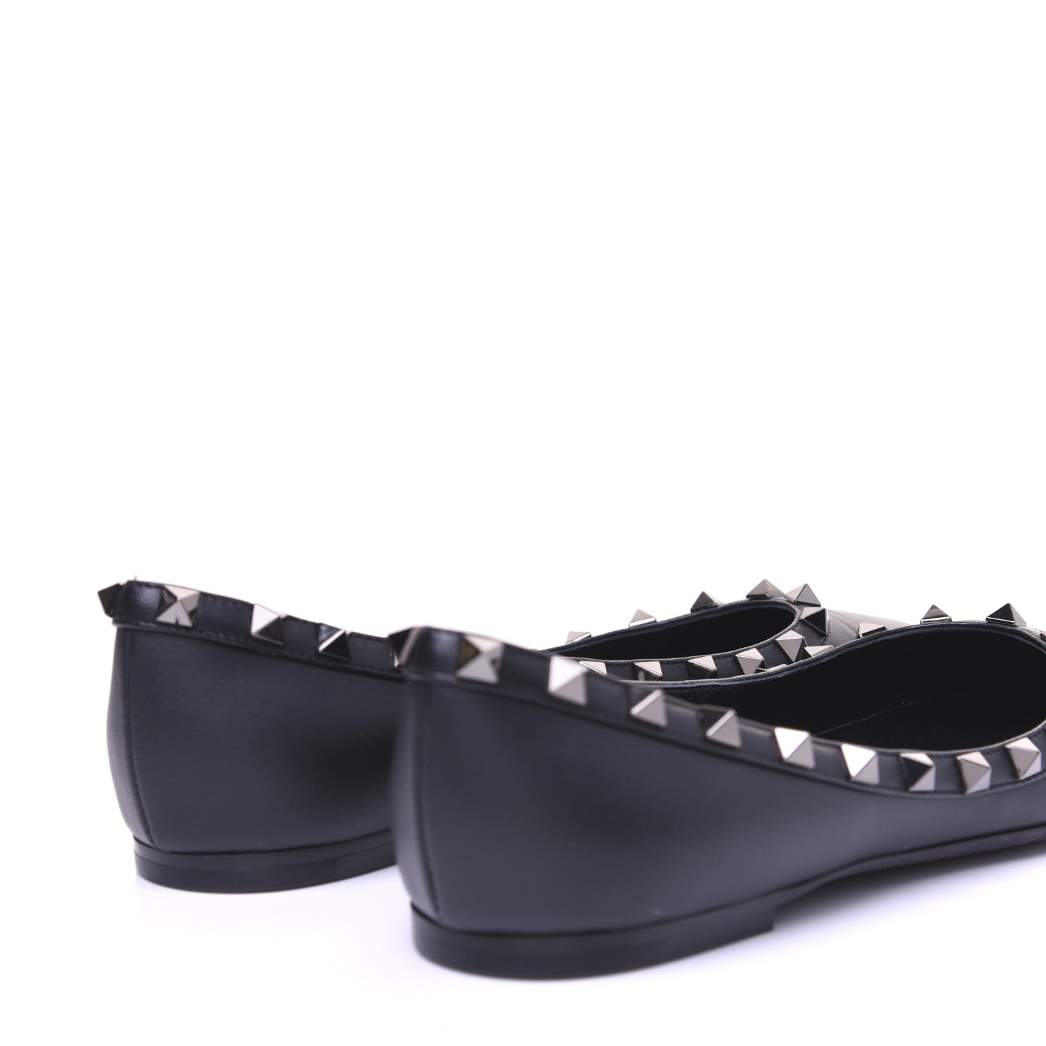 Valentino Garavani Nappa Rockstud Ballerina Flats 37 Black 6 of 13