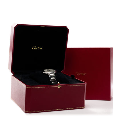 Cartier Stainless Steel Diamond 33mm Ballon Bleu De Cartier Automatic Watch 5 of 5