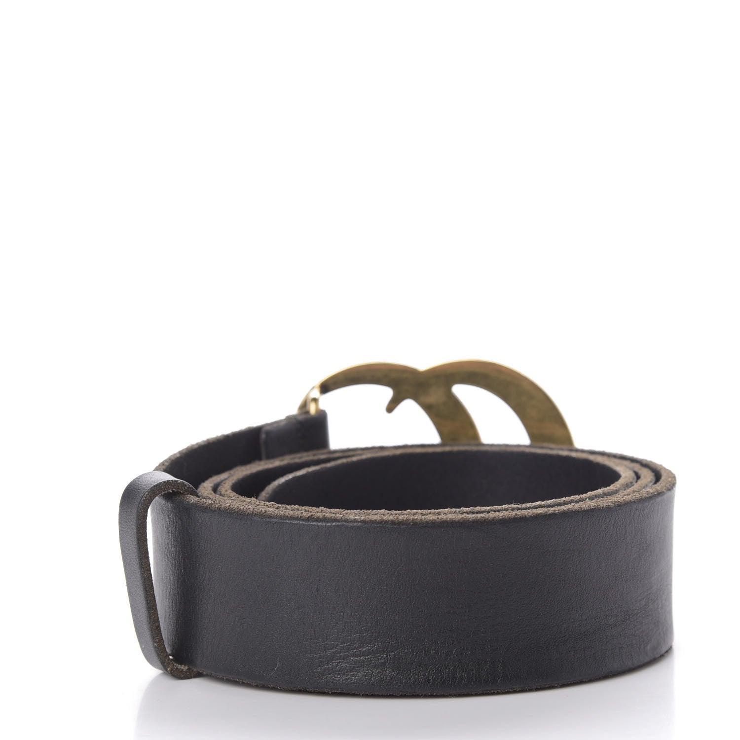 Gucci Faded Calfskin Double G 40mm Belt 85 34 Black 2 of 6