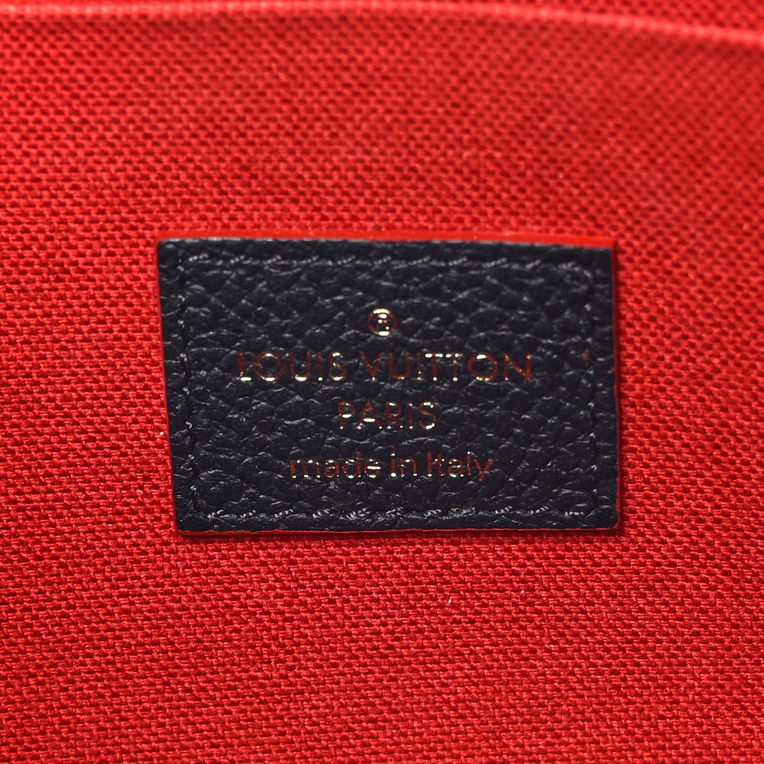 Louis Vuitton Empreinte Pochette Felicie Chain Wallet Marine Rouge 7 of 10