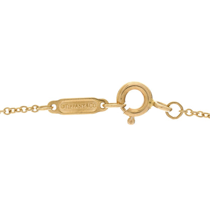 Tiffany 18K Yellow Gold Knot Key Pendant Necklace 5 of 6