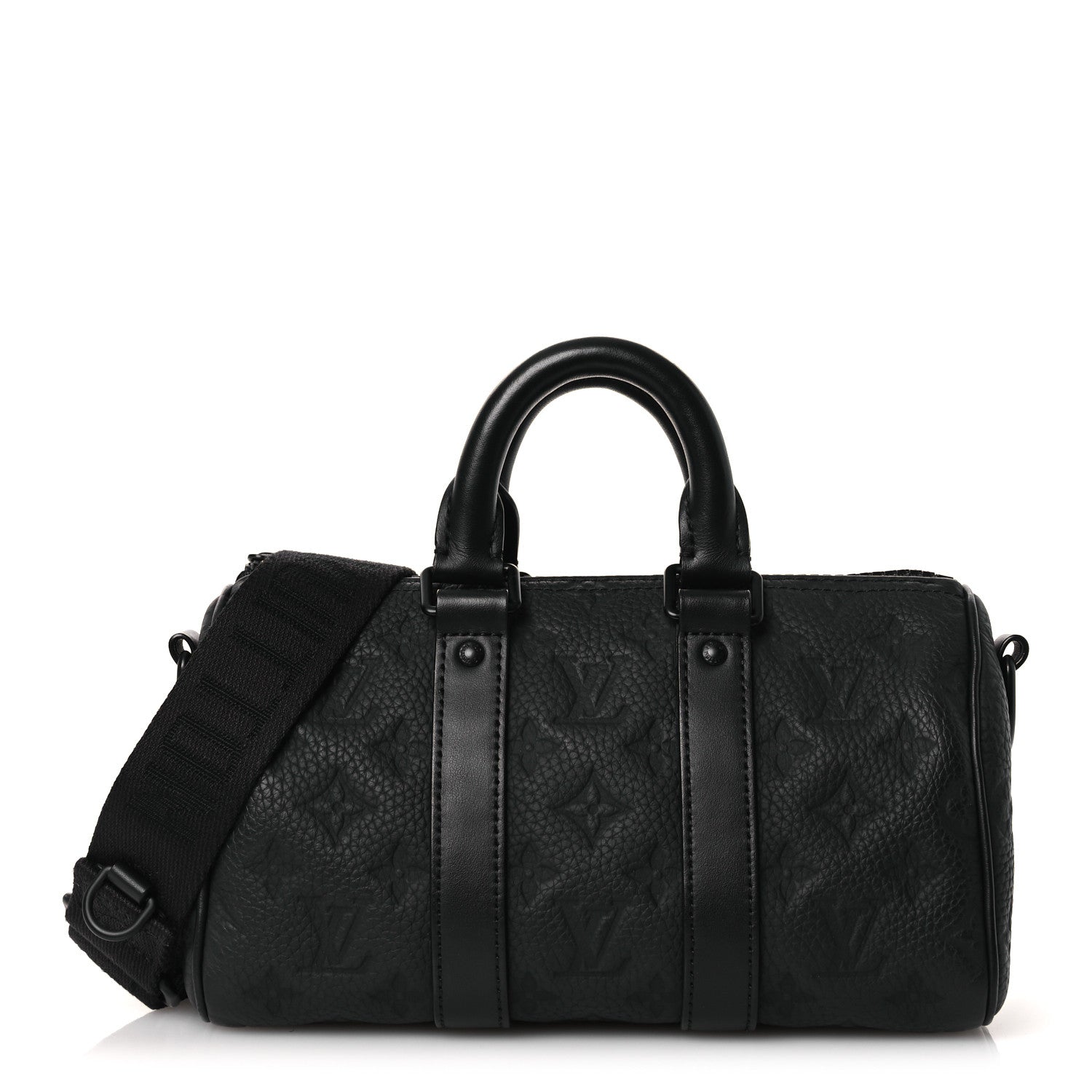 Louis Vuitton Monogram Taurillon Keepall Bandouliere 25 Black 1 of 9
