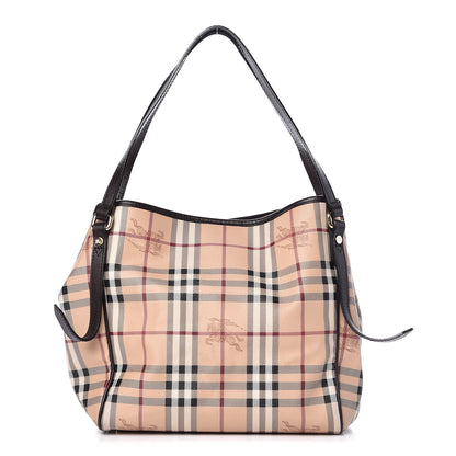 Burberry Haymarket Check Small Canterbury Tote Black 1 of 9