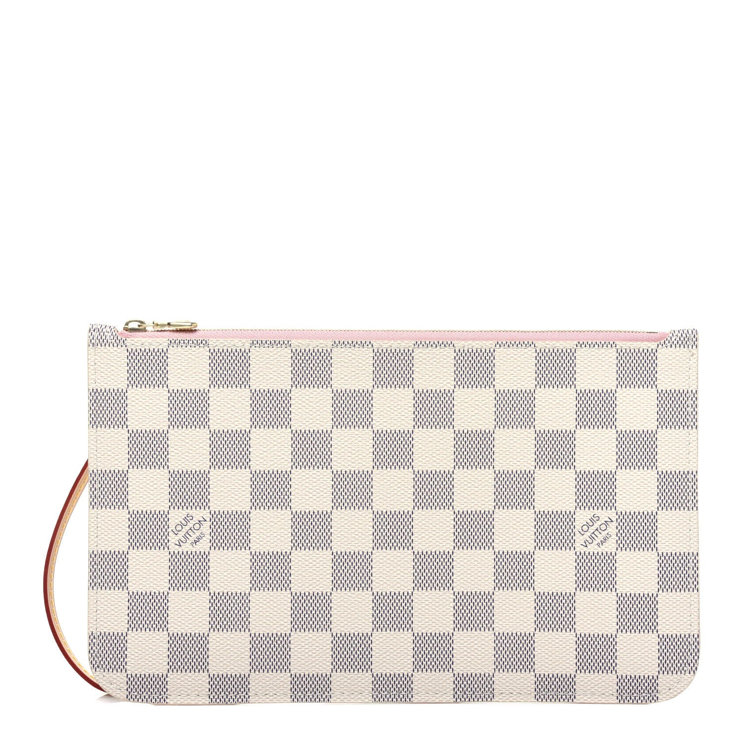 Louis Vuitton Damier Azur Neverfull MM GM Pochette Rose Ballerine 1 of 10