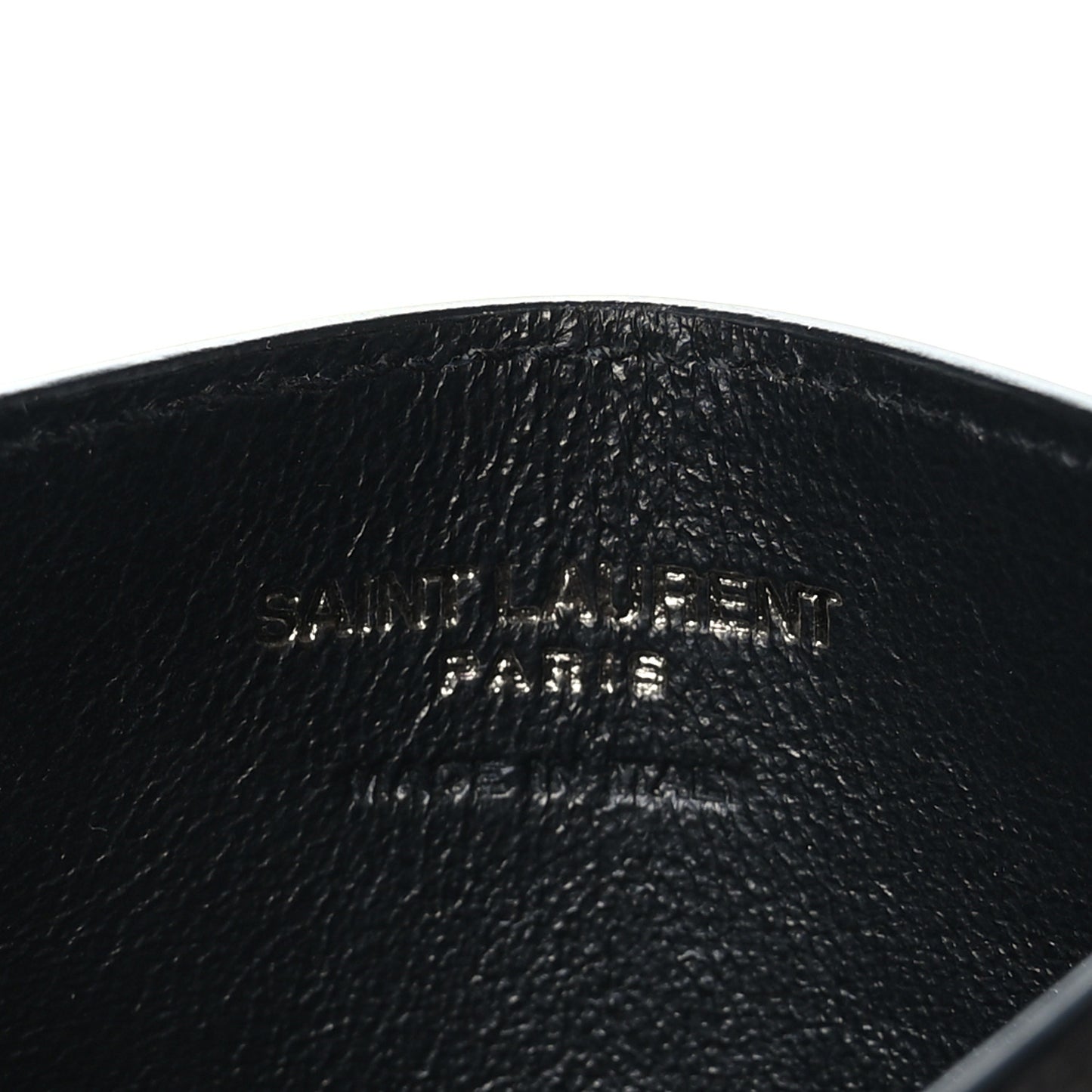 Grain De Poudre Matelasse Chevron Monochrome Monogram Credit Card Case Black