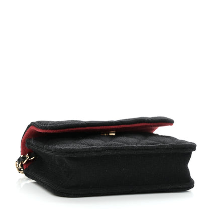 Chanel Jersey Quilted Micro Mini Flap Black 4 of 11